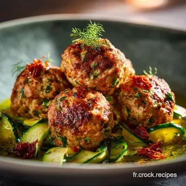 Boulettes dAvoine et Courgettes Recette L&eacute;g&egrave;re saveur Provence Fiche recette