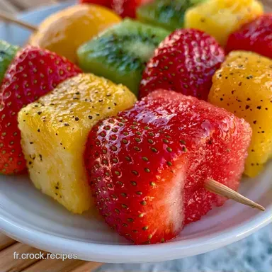 Brochettes De Fruits D'&Eacute;t&eacute; En 30 Minutes Fiche recette