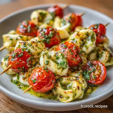 Brochettes Tortellini Pesto en 20 Minutes Fiche recette