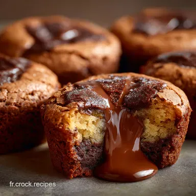 Brookies l&eacute;gers au c&oelig;ur fondant la recette all&eacute;g&eacute;e facile et rapide Fiche recette
