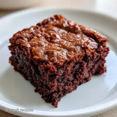 Brownie Chocolat Courgette pour 8 Parts Fiche recette