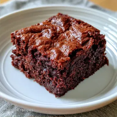 Brownie Chocolat Courgette pour 8 Parts