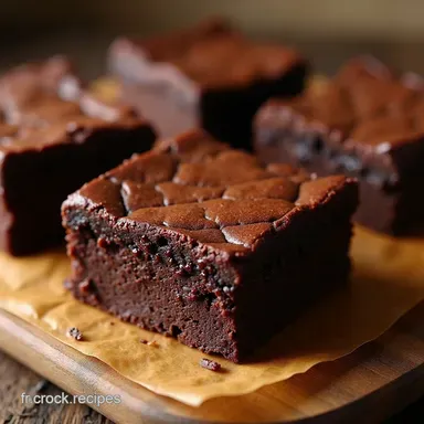 Le Brownie Sans Gluten Fudgy Ultime Cro&ucirc;te Craquel&eacute;e et C&oelig;ur Riche Fiche recette