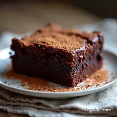 Le Brownie Sans Gluten Fudgy Ultime Cro&ucirc;te Craquel&eacute;e et C&oelig;ur Riche