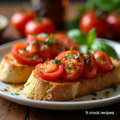 Bruschetta Italienne La Recette Classique Facile A Fiche recette