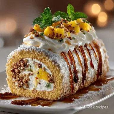 B&ucirc;che de No&euml;l Vanille Mangue Ananas lExotique Pralin&eacute; Croquant