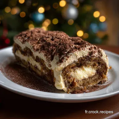 B&ucirc;che De No&euml;l Fa&ccedil;on Tiramisu Gourmande Et Festive | Dessert No&euml;l Fiche recette