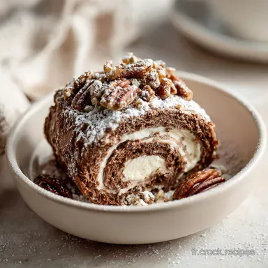 B&ucirc;che de No&euml;l Vanille et Pralin&eacute; en 57 Minutes Fiche recette