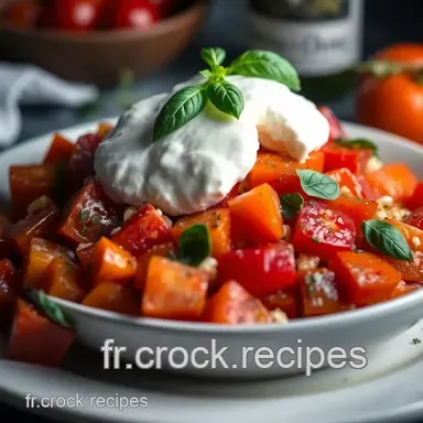 Burrata & Tomates d'&Eacute;t&eacute;: C'est l'huile d'olive qui fait tout! Fiche recette