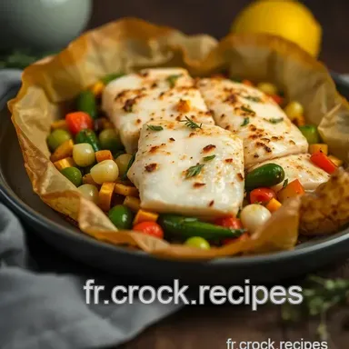 Recette Papillote Cabillaud aux Aromates et L&eacute;gumes Croquants Fiche recette