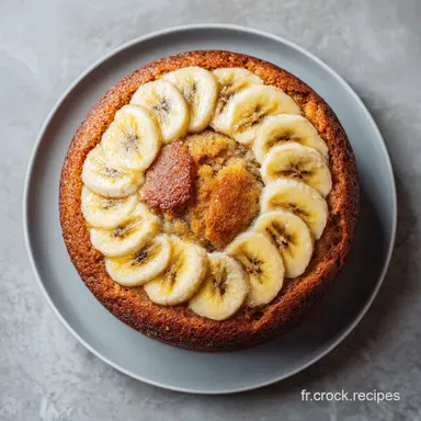 Cake &agrave; la Banane Moelleux pour 8 Portions Fiche recette