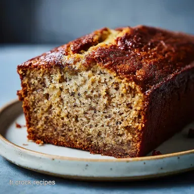Cake &agrave; la Banane Moelleux pour 10 Parts