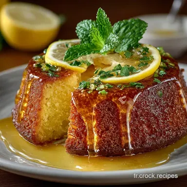 Le Vrai Cake au Citron Moelleux avec Sirop et Gla&ccedil;age Fiche recette