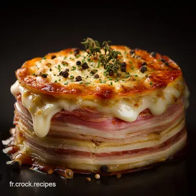 Cake magique sal&eacute; jambon comt&eacute; Le secret des trois couches parfaites Fiche recette