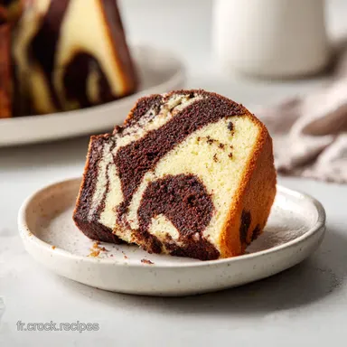 Cake Marbr&eacute; Chocolat: Texture Velout&eacute;e