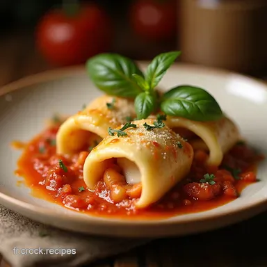 Cannellonis Maison Inratables au Parmesan et Ricotta Cuisine Italienne Fiche recette