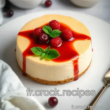 Cheesecake Classique au Fromage Frais et Coulis de Fruits Rouges Fiche recette