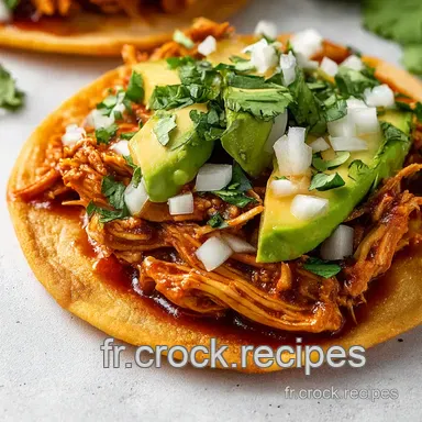 Chicken Tinga Tostadas: A Fiesta with Tortilla! Fiche recette