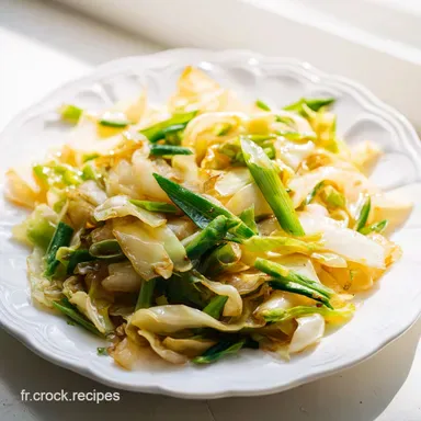 Chou Chinois Saut&eacute; en 20 Minutes Fiche recette