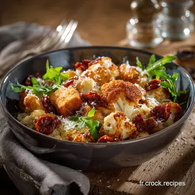 Choufleur croustillant parmesan et chorizo laccompagnement gourmand Fiche recette