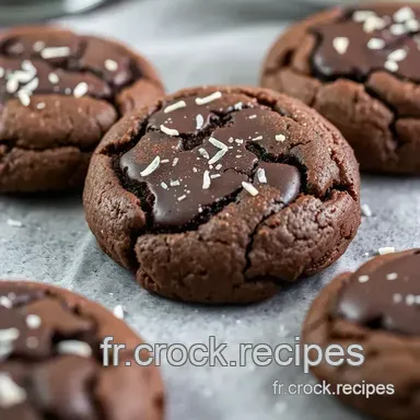 Cookies Moelleux au Chocolat et Fleur de Sel: Simplement Irr&eacute;sistibles Fiche recette