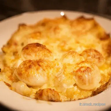 Recette Coquille SaintJacques Gratin&eacute;es &agrave; la Parisienne Fiche recette