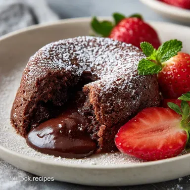 Coulant au Chocolat Recette : Fondant Facile Pour 4 Fiche recette