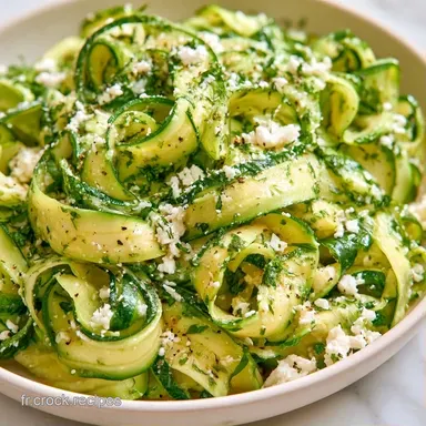 Courgettes Crues En Salade en 15 Minutes Fiche recette