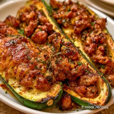 Courgettes Farcies Airfryer en 35 Minutes Fiche recette