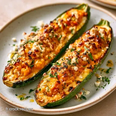 Courgettes Farcies aux Lentilles et Feta Fiche recette