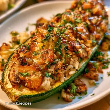 Courgettes Farcies Champignons pour 4 Fiche recette