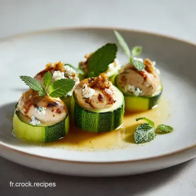 Courgettes Farcies Lgres Poulet et Ricotta : D&icirc;ner L&eacute;ger Fiche recette
