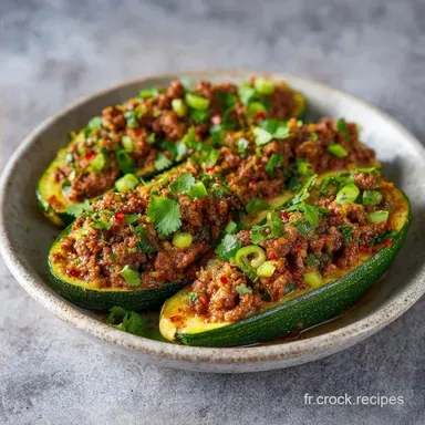 Courgettes Farcies Viande: 4 Portions