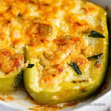 Courgettes Gratin&eacute;es aux Crevettes et Ail Un D&eacute;lice Facile Fiche recette