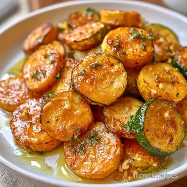 Courgettes R&ocirc;ties &agrave; l'Ail