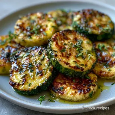 Courgettes R&ocirc;ties Au Thym en 30 Minutes Fiche recette