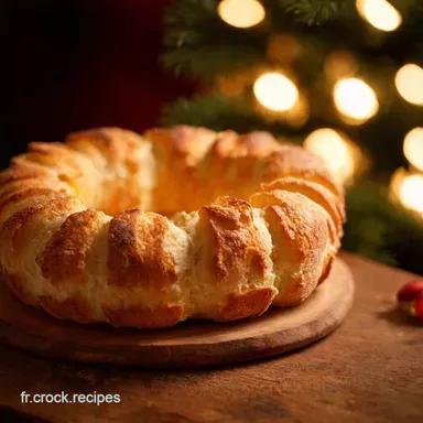 Couronne Ap&eacute;ritive Festive au Fromage La Star de Votre No&euml;l Fiche recette