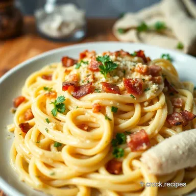 Creamy Bacon Carbonara Pasta Ma Recette Facile et D&eacute;licieuse Fiche recette