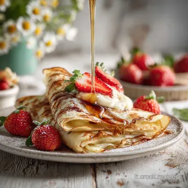 Recette de Cr&ecirc;pes &agrave; la Plaque : Moelleuses en 25 Minutes Fiche recette