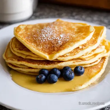 Cr&ecirc;pes aux Myrtilles Ma Recette de Pancakes Citron Facile Fiche recette