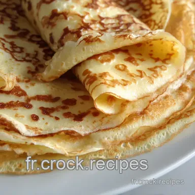 Recette Cr&ecirc;pe Facile: Ma Recette Inratable &agrave; la Fran&ccedil;aise! Fiche recette
