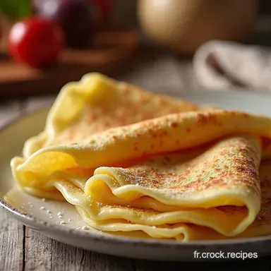 Cr&ecirc;pes Sans Gluten et Sans Lait Un D&eacute;lice Facile Fiche recette