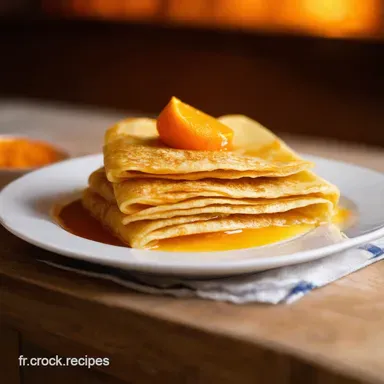 Recette Dessert Facile Cr&ecirc;pes Suzette &agrave; lOrange Sanguine Fiche recette