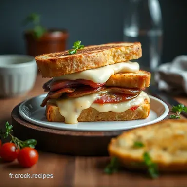 Id&eacute;e pour un Repas Chic: Croque Monsieur Tr&egrave;s Facile! Fiche recette
