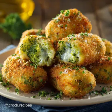 Croquettes de brocoli au fromage ultracroustillantes Recette facile Fiche recette