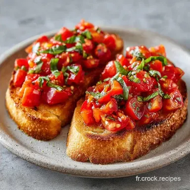 Crostini Tomate Basilic: Pour 4 Personnes
