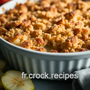 Crumble aux Pommes : La Recette Facile de Grand-M&egrave;re ! Fiche recette