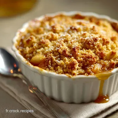 Crumble aux pommes sain Recette facile &agrave; lavoine ultra croustillant