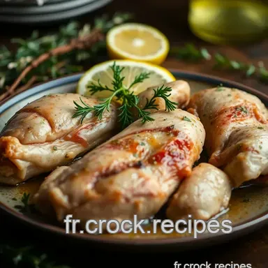 Cuisse de pintade recette : R&ocirc;tie au vin blanc et aux herbes Fiche recette