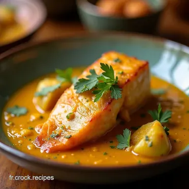 Curry de Poisson Cr&eacute;meux &agrave; lIndienne Mon Secret Exotique Fiche recette